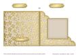 Gold Floral Cut and Fold Corner Card Plain Card Base