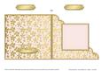 Gold Floral Cut and Fold Corner Card Plain Card Base