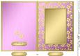 5 x 7 Metallic Flowers Plain Card Base