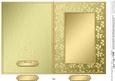 5 x 7 Metallic Flowers Plain Card Base