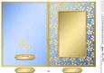 5 x 7 Metallic Flowers Plain Card Base