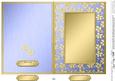 5 x 7 Metallic Flowers Plain Card Base