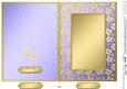 5 x 7 Metallic Flowers Plain Card Base