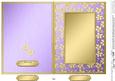 5 x 7 Metallic Flowers Plain Card Base