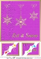 8 x 8 Xmas Snowflakes Scalloped corner Topper