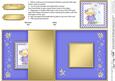 Hunney Bear Rosie has a Flower- No-Hole Fold Back Card