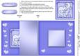 Romantic Love Heart - No-Hole Fold Back Card