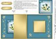 Pansy on Butterfly Lace No-hole Fold Back Card