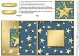 Christmas Stars No-Hole Fold Back Card