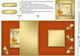 Daisies on Metallic Lace No-hole Fold Back Card