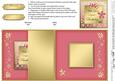 Floral Elegance Birthday No-hole Fold Back Card