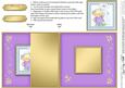 Hunney Bear Rosie has a Flower- No-Hole Fold Back Card