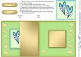 Funky Hearts No-hole Fold Back Card