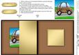 Funky Graffiti Car - No-Hole Fold Back Card