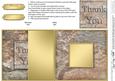 Set in Stone Thank You No-hole Fold Back Card