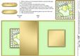 Baby Bootee No-hole Fold Back Card