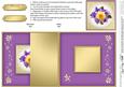 Flowers and Pearls No-hole Fold Back Card