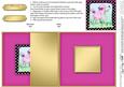 Cute Poodle Dog No-hole Fold Back Card