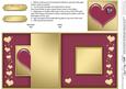 Enamel Heart No-hole Fold Back Card