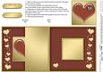 Enamel Heart No-hole Fold Back Card