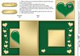 Enamel Heart No-hole Fold Back Card