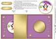 Xmas Penguin No-hole Fold Back Card