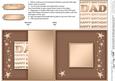 Birthday Dad No-hole Fold Back Card