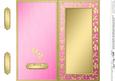 Dl Metallic Flowers Plain Card Base
