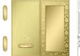 Dl Metallic Flowers Plain Card Base