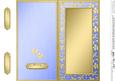 Dl Metallic Flowers Plain Card Base