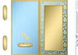Dl Metallic Flowers Plain Card Base