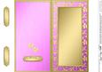 Dl Metallic Flowers Plain Card Base