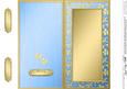 Dl Metallic Flowers Plain Card Base