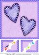 8 x 8 Funky Hearts Scalloped Corner Topper