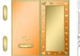Dl Metallic Romantic Hearts Plain Card Base