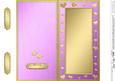 Dl Metallic Romantic Hearts Plain Card Base
