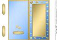 Dl Metallic Romantic Hearts Plain Card Base