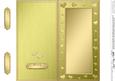 Dl Metallic Romantic Hearts Plain Card Base