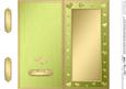 Dl Metallic Romantic Hearts Plain Card Base