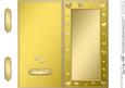 Dl Metallic Romantic Hearts Plain Card Base