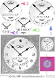 Birthday Clock Circle Pyramage Topper