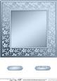 8 x 8 Metallic Flowers Plain Card Base