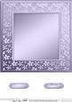 8 x 8 Metallic Flowers Plain Card Base