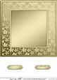 8 x 8 Metallic Flowers Plain Card Base