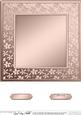 8 x 8 Metallic Flowers Plain Card Base