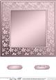 8 x 8 Metallic Flowers Plain Card Base