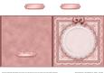 Square Pearls, Lace and Ribbon Plain Card Base Portrait Form