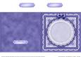 Square Pearls, Lace and Ribbon Plain Card Base Portrait Form