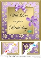 Floral Elegance Birthday greeting card.