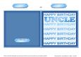 Birthday Uncle Cut and Fold Card
